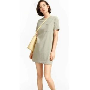 Everlane The Weekend Tee Sage Green T-Shirt Dress